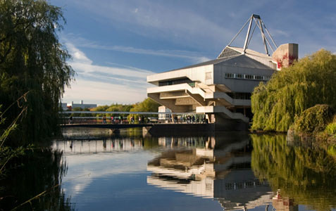 Central Hall and the University lake