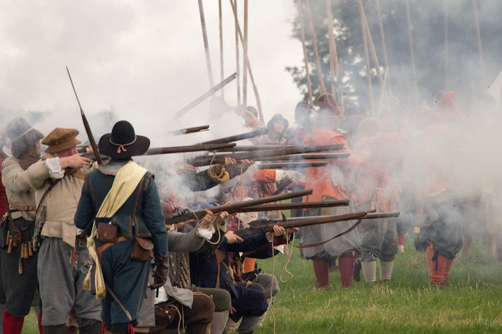 English Civil War historical re-enactment