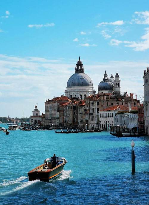 A view of Venice from the water