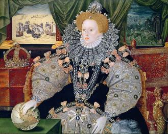 A portrait painting of Queen Elizabeth I
