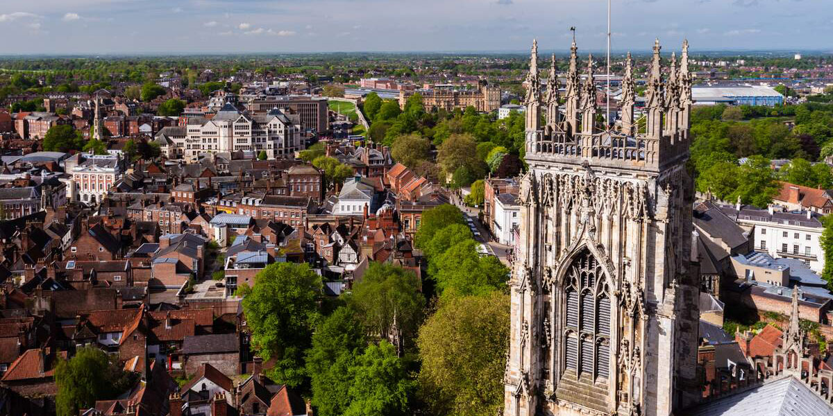 York Minster from the air