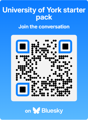 a QR code for the York Bluesky starter pack