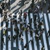 picture of people crossing road